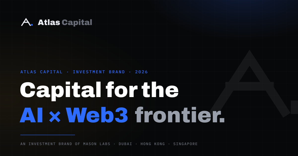Atlas Capital — Capital for the AI × Web3 frontier